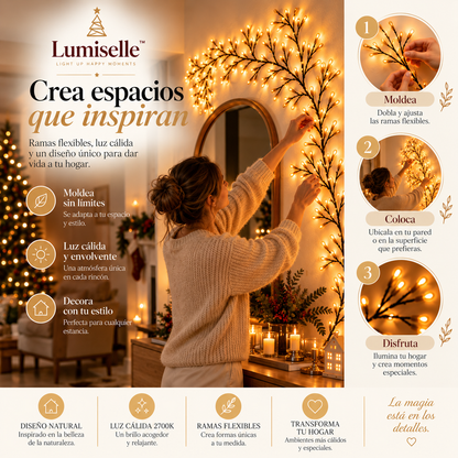 Ramas de luz flexibles con 8 modos y mando