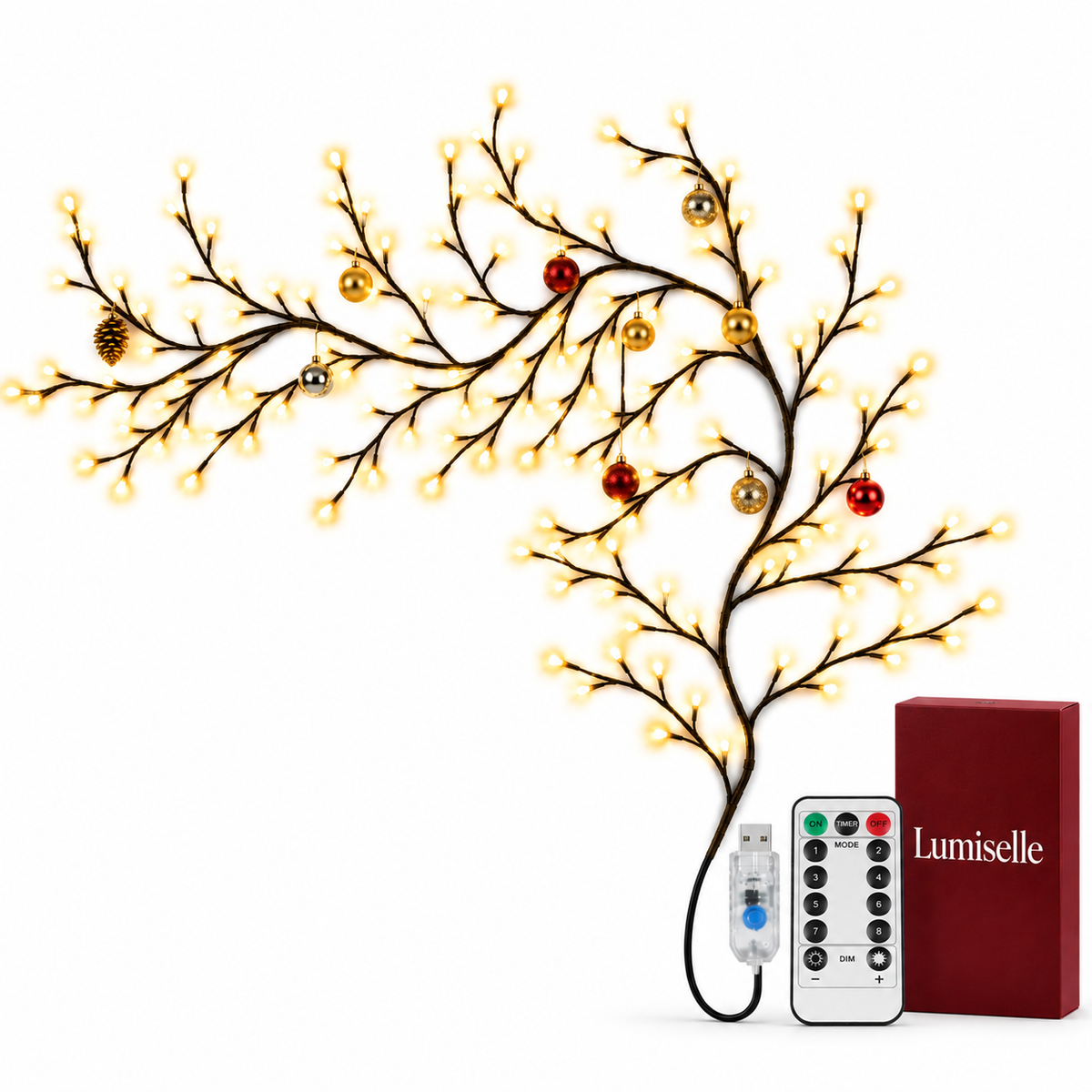 Ramas de luz flexibles con 8 modos y mando